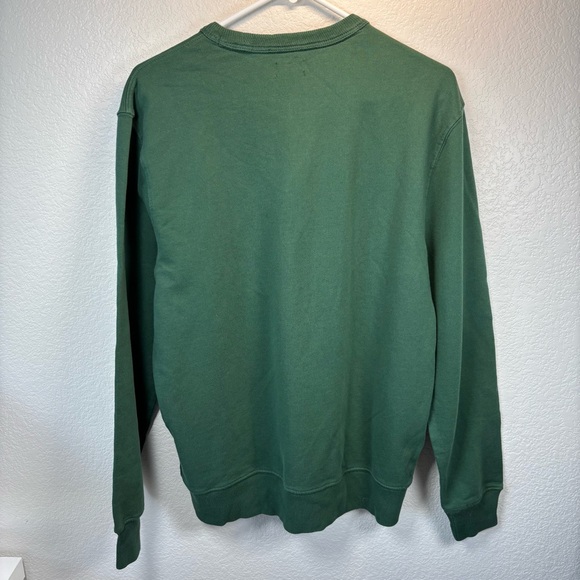 J. Crew Green Crewneck Sweater with Yellow Dog Design - Picture 4 of 7